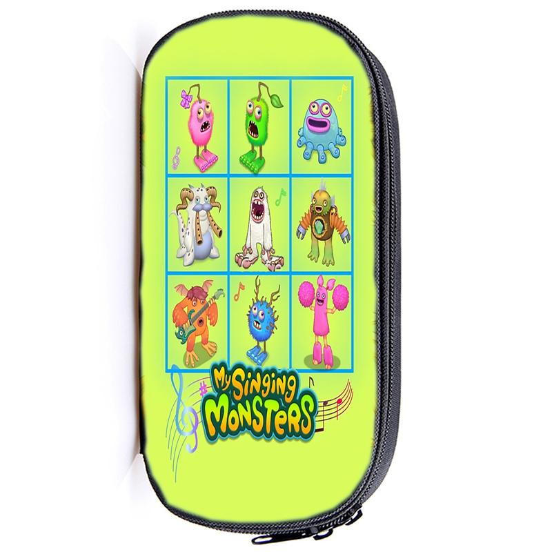 

Мой пенал с монстрами, практичная сумка для хранения, игра ужасов, школьная сумка для ручек, коробка для студентов, офисные канцелярские принадлежности 16