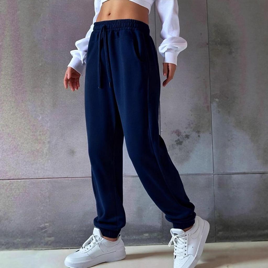 2026 Women's Casual Autumn/Winter Drawstring Sweatpants - European/American Style