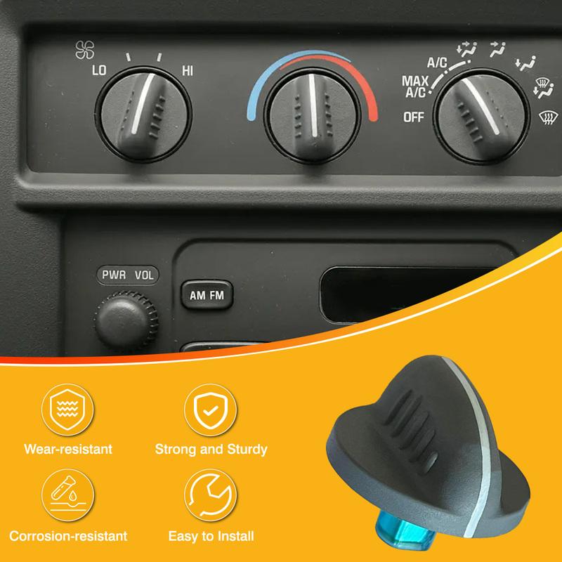 HVAC Heater A/C Control Knob for Chevrolet Express 2001 2002 2003 2004 2005 2006 2007 9376010