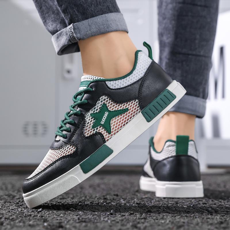 Men’s Sports Shoes Summer Breathable Casual Skateboard Shoes Plus Size Running Sneakers Shoes for Students