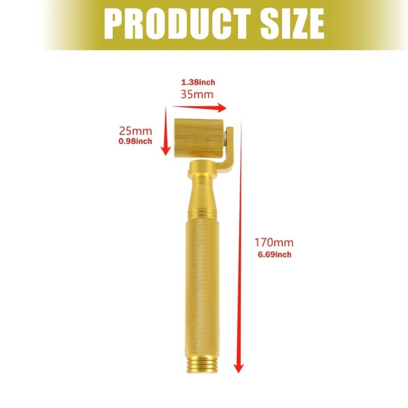 Wallpaper Flat Seam Roller Heavy Duty Metal Wallpaper Seam Smoother With Ergonomic Handle For Precise Joint Alignment