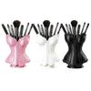 Dressing Table Storage Gothic Corset Pen Holder, 3D Printed Vintage Dark Makeup Brush Creative Office Supplies Decorative Desk Organizer for