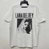 NEW Lana Del Rey Retro Grunge Graphic Unisex White Cotton T Shirt S 5XL