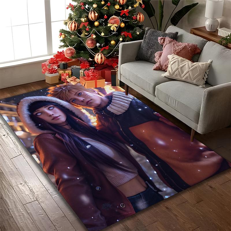 1pc Area Rug Appropriate for Office, Naruto Carpet, Versatile Printed Chair Rug, Durable Home Sofa Carpet