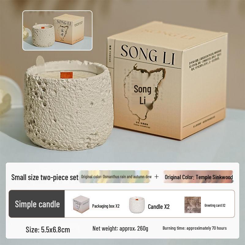 Luxury Cement Cup Aromatherapy Candle: Long-Lasting Fragrance and Elegant Ornament for a High-End Ambiance, Perfect Birthday Gift