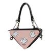 Prada Cosmetic bag/toiletry bag [Customized bag] Pink triangle, simple, niche and high-end, trendy, commuting, exquisite Pink cute triangle
