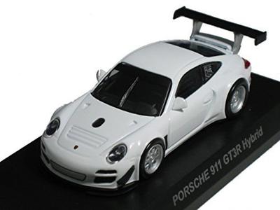 Coleção de Miniaturas Porsche Kyosho 5 Circle K Sunkus Limitado 911 GT3R Híbrido Item Único 1/64 (Branco)