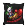 Horrorfilm Killer Clowns aus dem Weltall Kissenbezüge Heimdekoration Kawaii Outdoor Kissen Quadratischer Kissenbezug