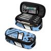 Pencil Case Roomy Interior Zipper Closure Durable Polyester Fabric with Main Compartment Mesh Pocket and Pen Slots for Boys Girls