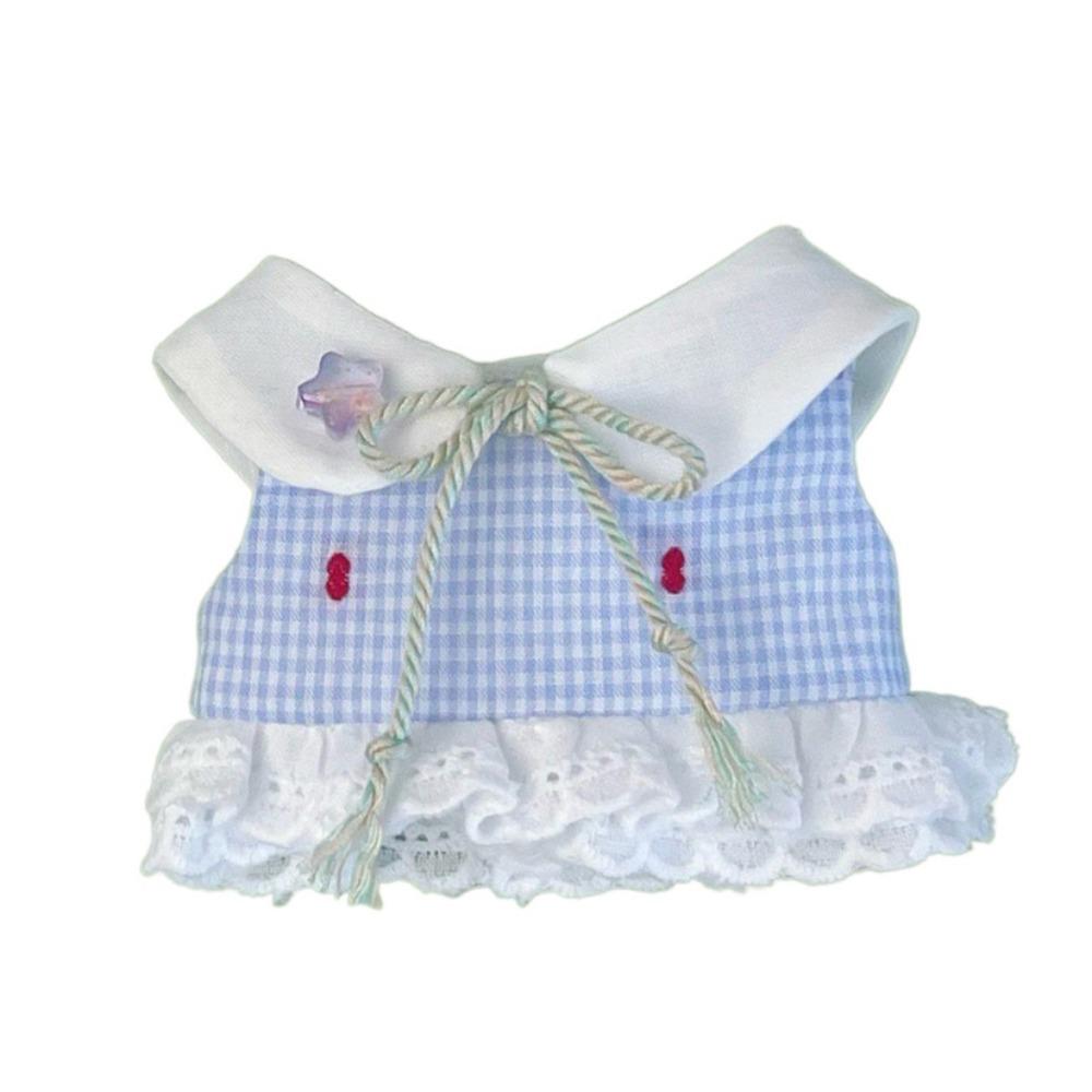 

1 set Outfit 10/20cm Cotton Doll Clothes Princess Dress 10cm Doll Clothes Kids Gift 10cm blue