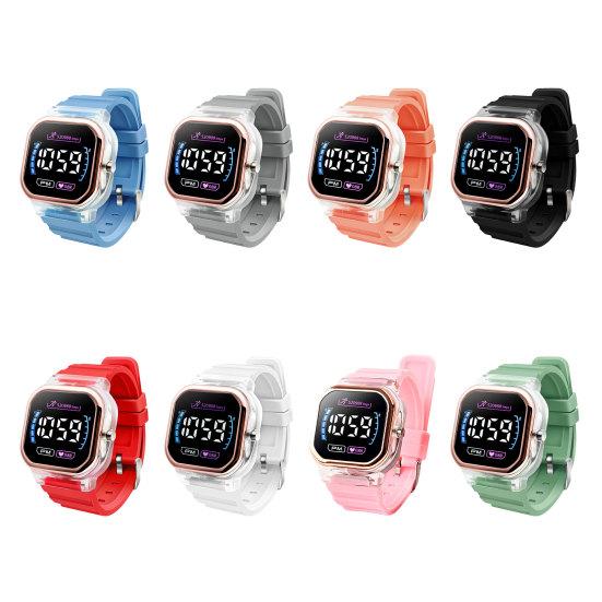 Electronic Watch Luminous Square Dial Student Life Waterproof Sports LED Digital Wrist Watch
