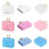 Portable Electrical Adapter 2 Prong To 3 Prong/2 Prong Transition Socket Wide Compatibility for Electronics Work Travel