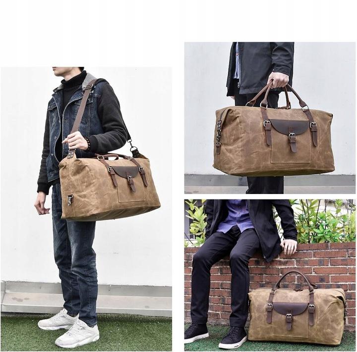 Duża Torba Podróżna Sportowa, Wielofunkcyjny Design 54X27X32Cm