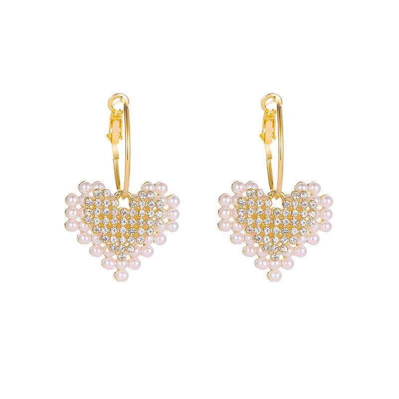 Korean S925 Sterling Silver Pearl Stud Earrings - Trendy and Elegant Design