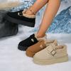 New Winter Flat Shoes Women's Snow Boots Plush Warm Winter Thick Fashion  Women's Boots