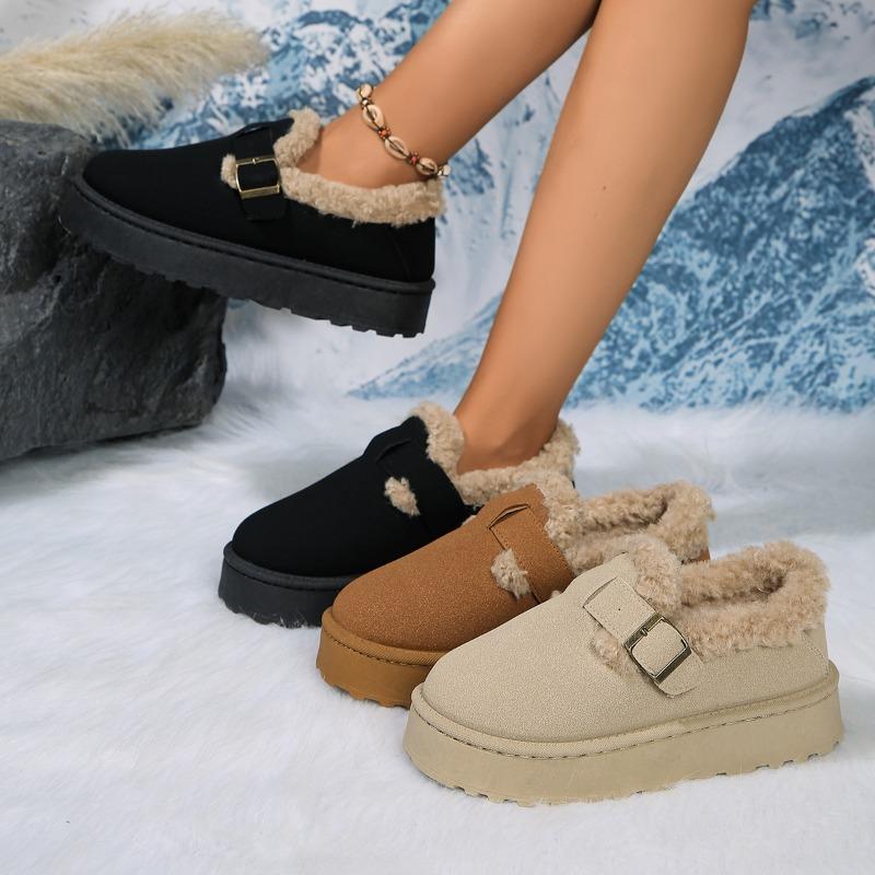New Winter Flat Shoes Women's Snow Boots Plush Warm Winter Thick Fashion Women's Boots
