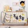 Lucky Cat Pattern Kitchen Curtain Cabinet Half-curtains DustProof Curtains Wardrobe Cupboard Cover Japanese Style Home Decor