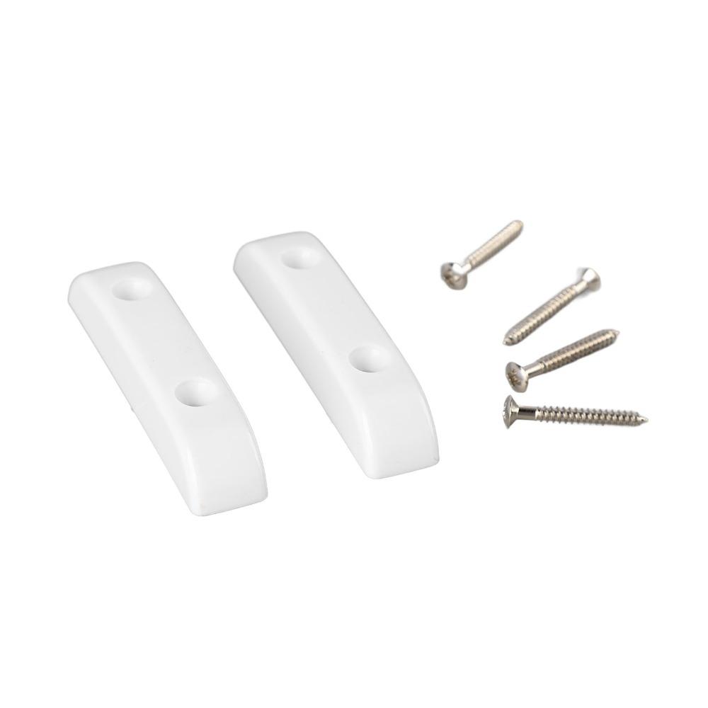 4PCS White Bass Guitar Thumb Rest Plastic Bass Finger Rest Anti Slip Bass Thumb Rest Guitar