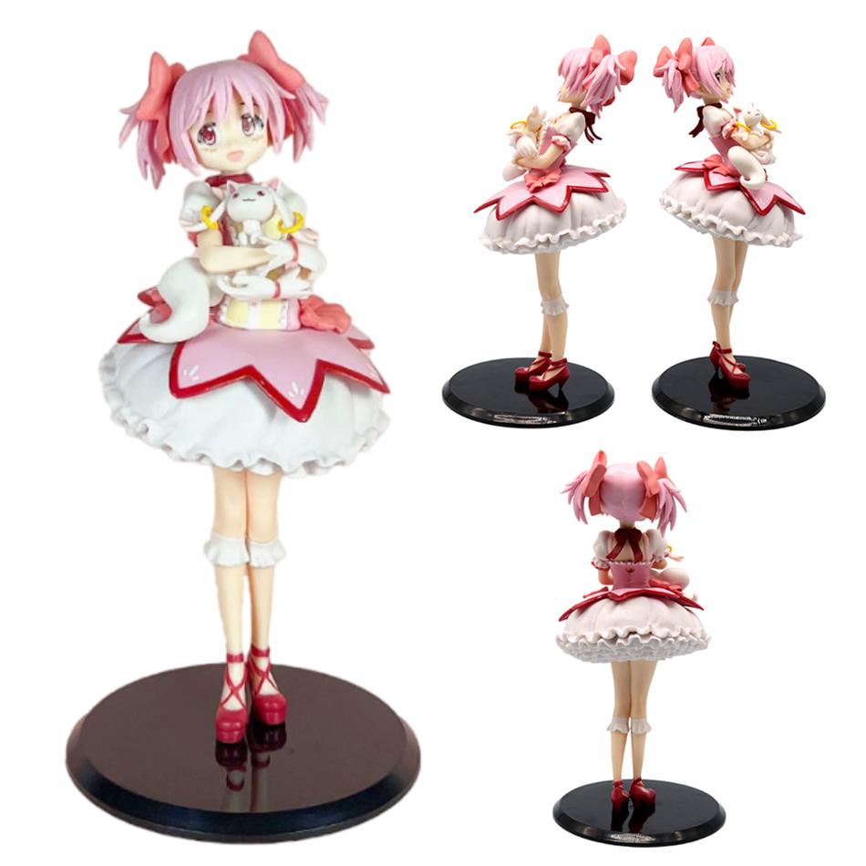 23cm Puella Magi Madoka Magica Aniem Figure Kaname Magic Girl Model Toy Gift Action Doll In Stock PVC Poseable Articulated Scale Detailed Movable