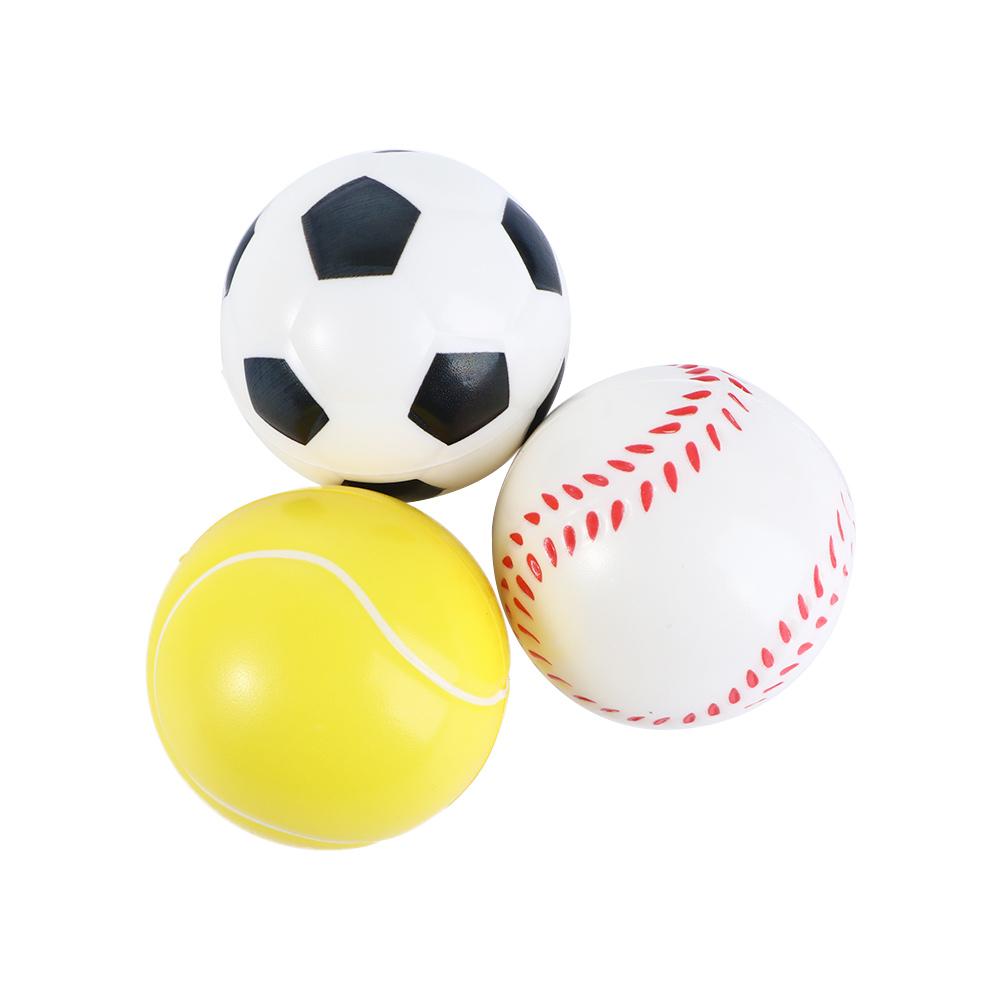 

Baseball Stress Relief Tennis Foam Rubber Ball Squeeze Hand Ball Toys Antistress Toys Slow Rising Basketball