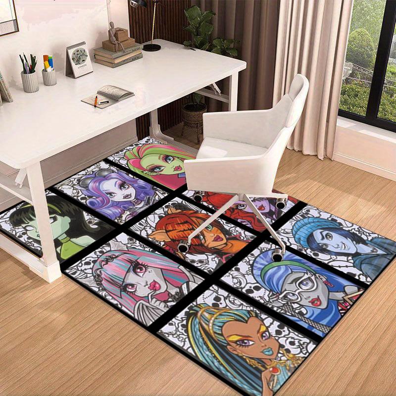 Monster-High Party Carpet, Chair Rug,Rug for Office Bedroom living rooms, Doormat decor Fan Gift Christmas Gift