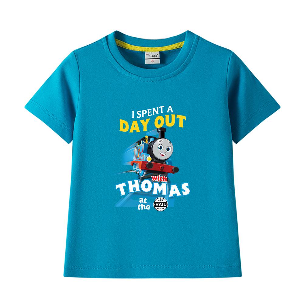Boys' Pure Cotton Short-Sleeve Summer T-Shirt, 2022 New Children's Lightweight Half-Sleeve Top