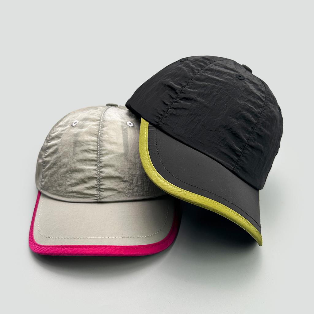 Thin Short Brim Color Matching Baseball Cap Men'S And Women'S Sunshade Quick-Drying Street Outdoor Cap