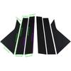 FZJDSD Glossy Black 6Pcs Pillar Posts Door Window Trim Compatible With Chevy Impala 2014 2015 2016 2017 2018
