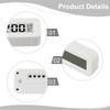 Digital LCD Alarm Clock With Calendar Thermometer For Desk Travel Office Decor Student Alarm Clock Electronic Clock Smart Clock