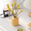 6 Bundles Fake Pompon Mums Artificial Flower Faux Mini Chrysanth Ball with Stem for Vase Filler Home Wedding Party Centerpiece Flower Arrangements