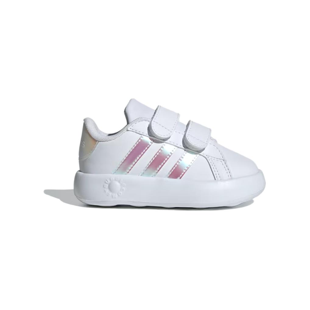 Adidas Grand Court 2.0 Comfortable Soft Low-Top Walking Shoes Baby Shoes White ID5265