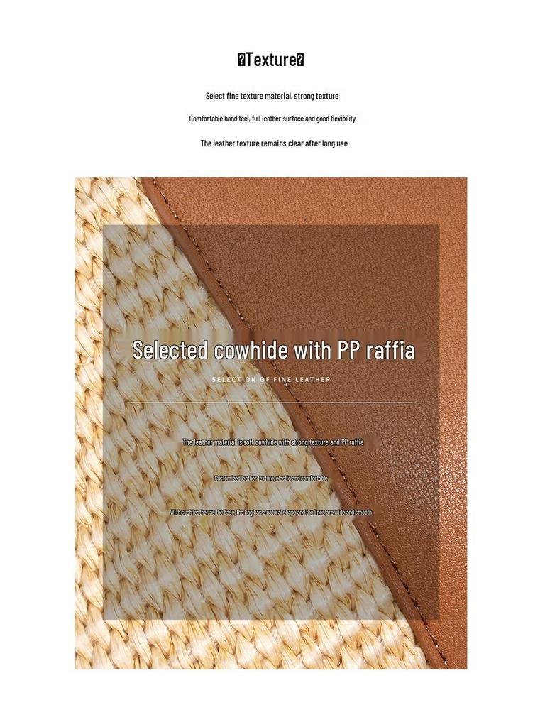 2025 Women's High-End Woven Summer Tote: Casual Crossbody & Single Shoulder Bag