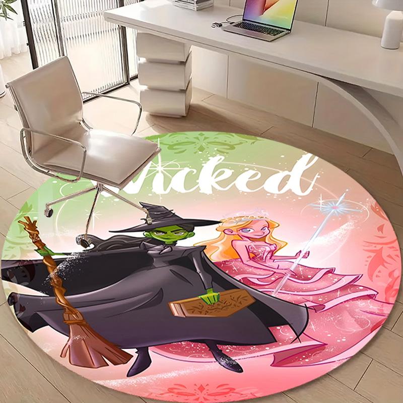 1pc The Wizard of Oz1 Design Printed Area Round Carpet for Bedroom Living Room Home Decor Rugs Mat Non Slip Mat Rug for Bedside