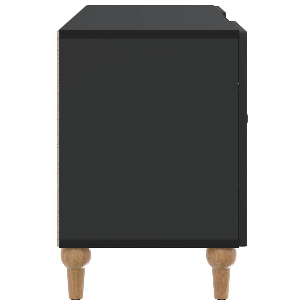 TV Stand Black 102 X 34.5 X 50 Cm Particleboard