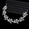 Pearl Rhinestone Women Headband Women Bride Tiara Headband Hair Jewelry Silver Color Hairband Flower Wedding Hair Accessories