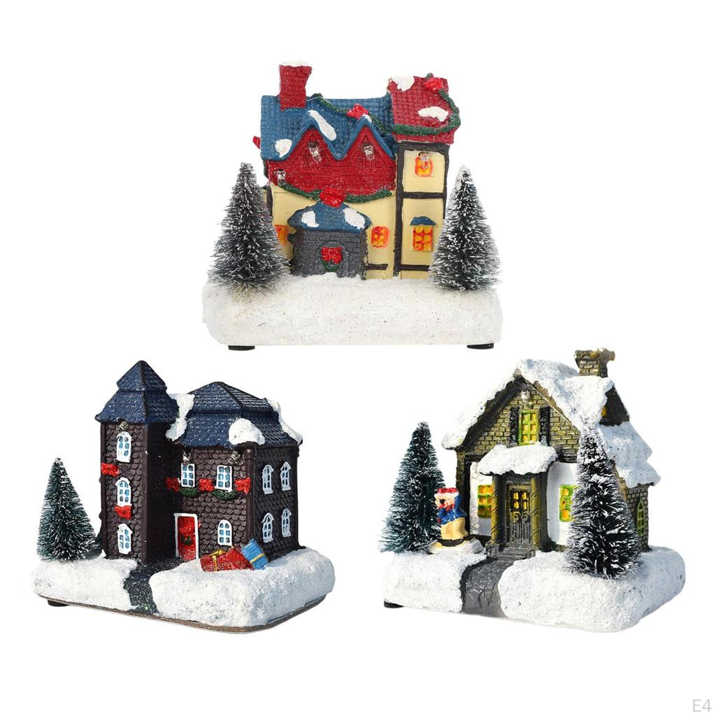Room LED Snow Desktop Fairy Garden Snowy Decoration Collection