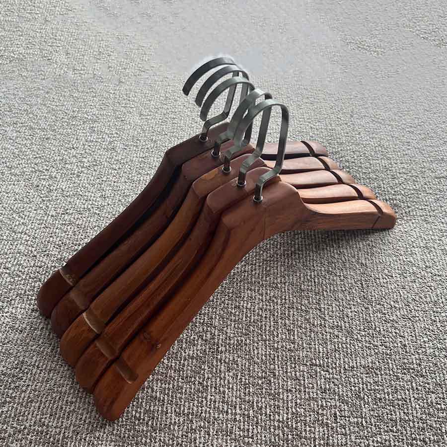Luxury Solid Wood Suit Hanger - No-Mark Pants & Clothes Organizer for Men & Women