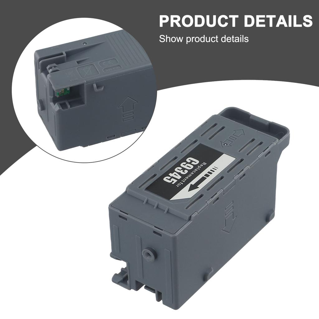 Compatible Waste Ink Tank Maintenance Box C9345 with Chip for ET5800 ET5850 WF7820 L15150 L15158 Printers for Stable Performance