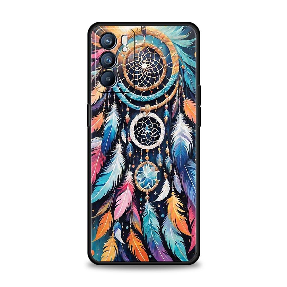 

Phone Case Cover For Oppo A17 A31 A54 A57 A78 A79 Find X5 X6 Reno 7 8 10 11 12 13 F Pro Soft TPU Shell Cute Mandala Dreamcatcher Reno12 F