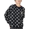 MLB FW22 Logo Embroidered Crewneck Sweater Unisex sweater Black 3AKPM0126-50BKS