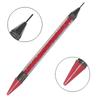 Nail Art White Dual-head Wax Pen With Diamante Embellishment And Rhinestone Picker, Crystal Rhinestone Applicator Tool