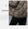 2024 Women's Winter Lightweight Short Down Jacket – Petite, Casual, Stand-Up Collar, White Duck Down