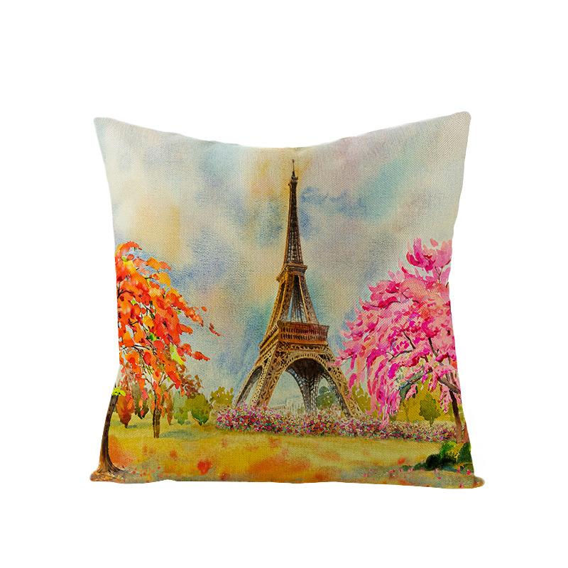 Retro-Style Autumn With Maple Leaves And Sunflowers Digital Printing Short Plush Pillow Covers For Car Sofa Office Cushion Cover
