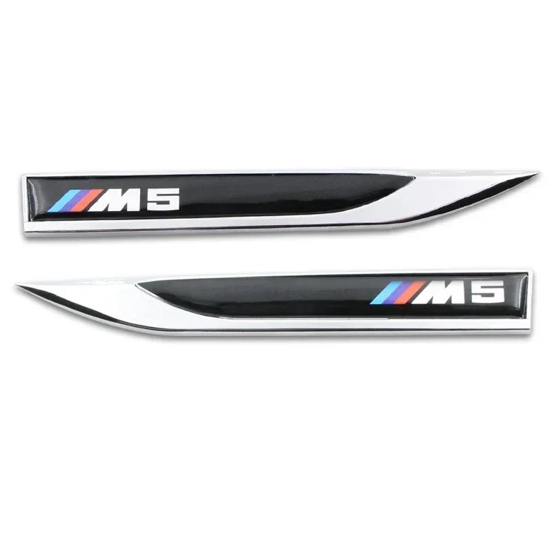 

For BMW 2pcs Fashion NEW Stainless Steel Car Blade Car Body Waterproof Sticker For Bmw x1 x3 x5 f10 f20 f30 e36 e39 e46 e60 Car-