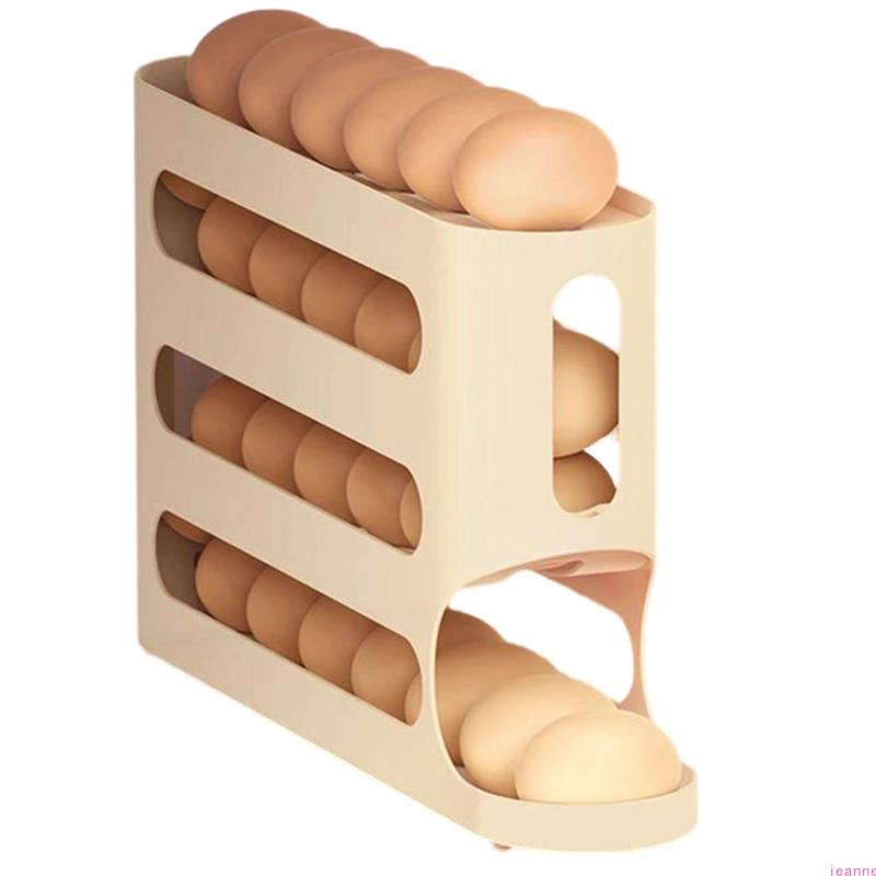 Plateau à œufs transparent multicouche pour réfrigérateur Construction en plastique durable et accès facile Visibilité Contenant à œufs pour réfrigérateur