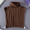 Autumn/Winter Half High Turtleneck Fake Collar Korean Striped Casual Detachable Collar Neck Scarf Cover Pullover Collars