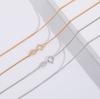 CH012 18inches Manufacturer 925 Sterling Silver 18k Gold Plated Chain Guba Chain Necklace Silver Jewelry for Women