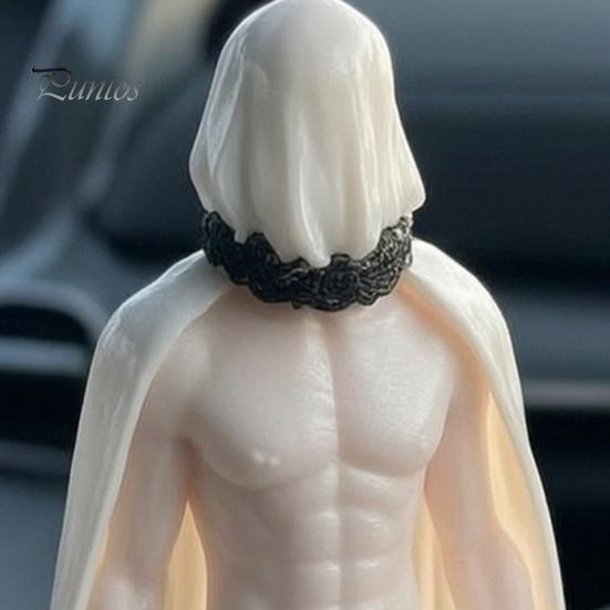 Creative Office Desk Gadgets 3D Printed Masked Hottie Ornament, Cool Mysterious Character Figurine, Stable Novelty Gifts for Gamers Base Desktop