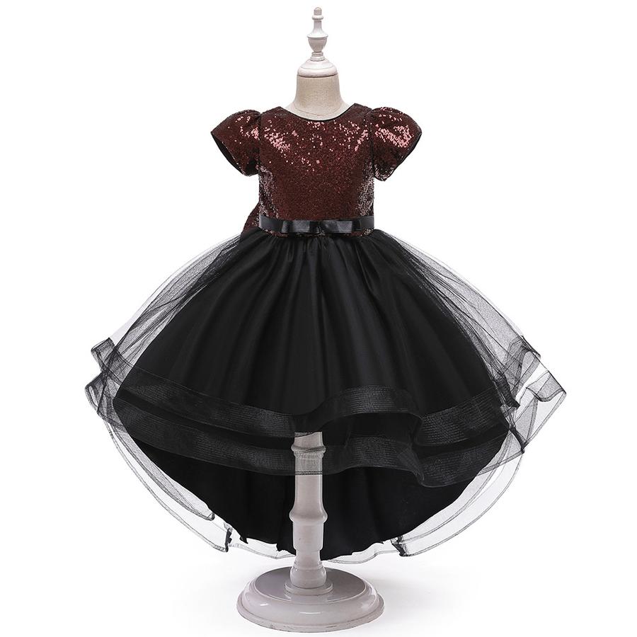 Girls' Princess Dress Sparkle Mesh Puff Dress Children's Stage Performance Outfit