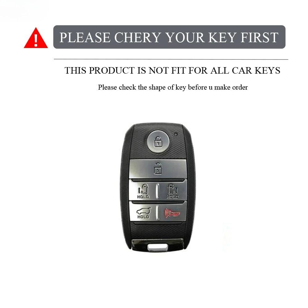 6 Knappar TPU Bilnyckelskal Fodral Fob för Kia New Sedona Grand Carnival Snyggt Sorento L580 Kia Doule Carnival Tillbehör
